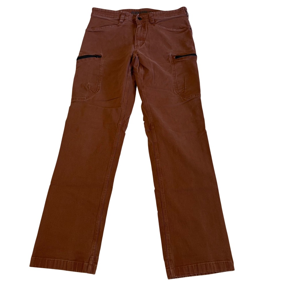 Duluth Trading Cargo Pants Mens Fits 33x32 Brown Flex Fire Hose Workwear Utility